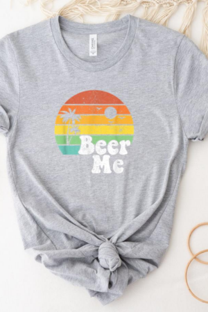 Beer Me Retro California Beach Summer T-Shirt