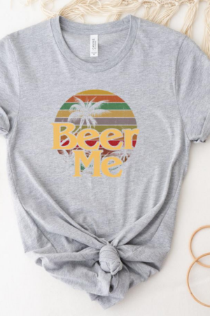 Beer Me Vintage Retro California Beach T-Shirt