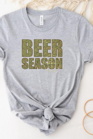 Beer Season Camo Deer Hunting T-Shirt