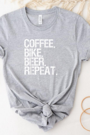 Coffee Bike Beer Repeat Drinking Beer T-Shirt