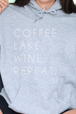 Coffee Lake Wine Repeat Hoodie