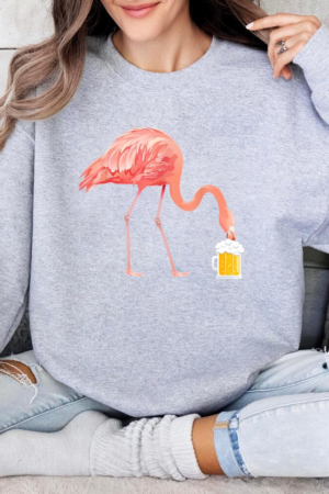 Flamingo Beer Sweatshirt