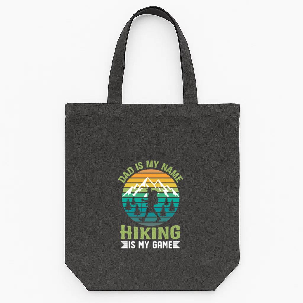 Hiker Motorbike Peaceful Minimal Canvas Tote Bag 