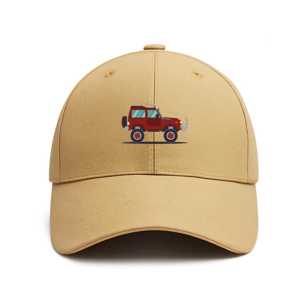 Jeep Car Vehicle Body Wheel Flat Baseball Cap