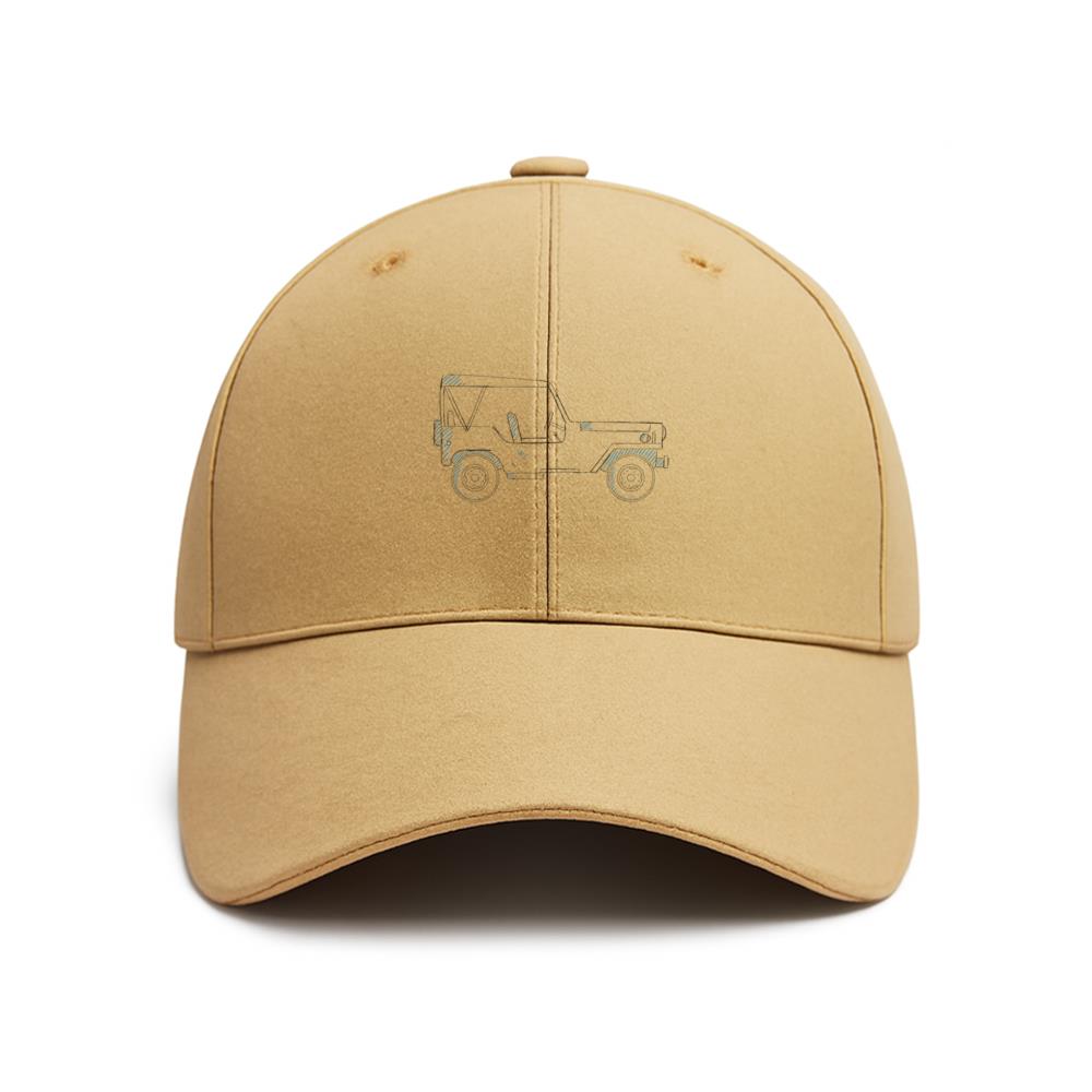 Jeep Car Vehicle Body Wheel Line Baseball Cap