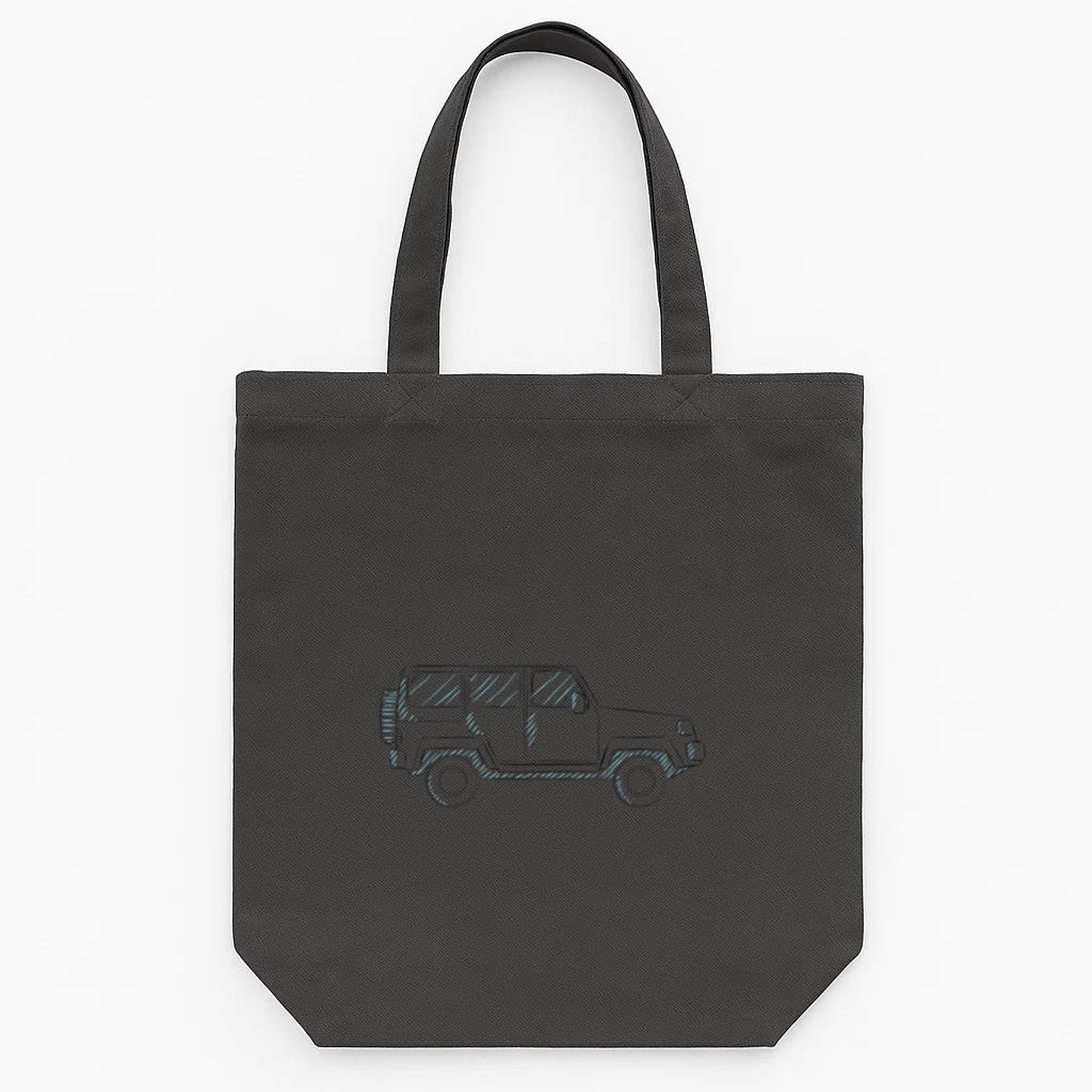 Jeep Vehicle Body Wheel Car Line Canvas Tote Bag 