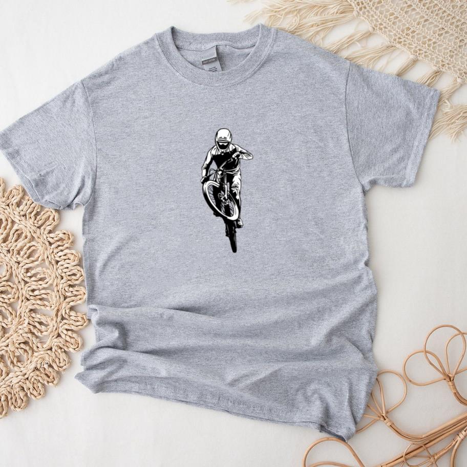 Mountain Bike Drawn Man T-Shirt