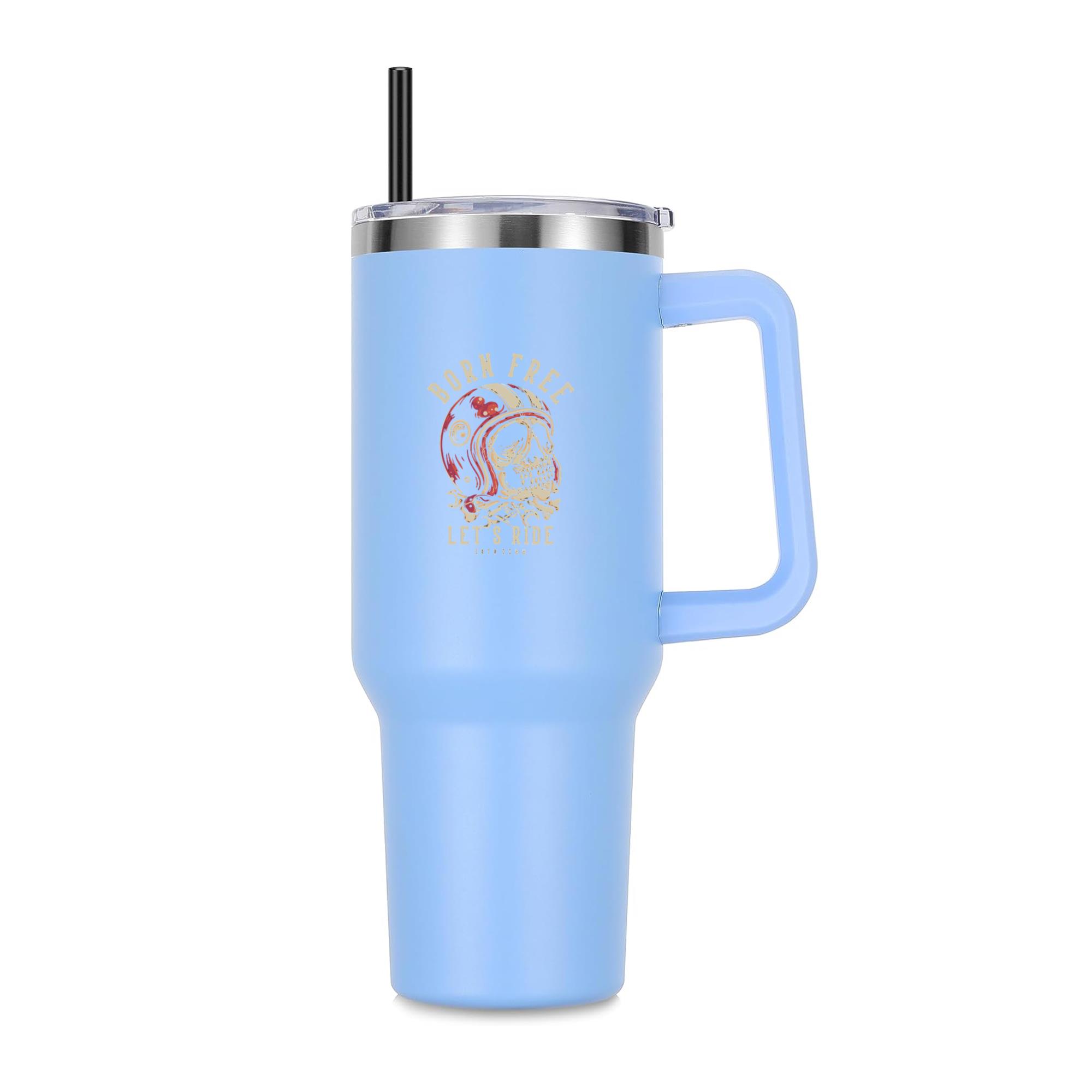 Outrider Motorbike Happy Classic 40oz Stainless Steel Tumbler