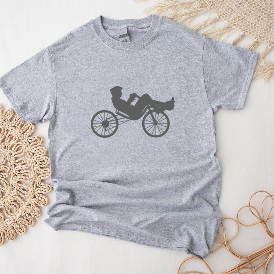 Person Riding Bicycle Silhouette T-Shirt