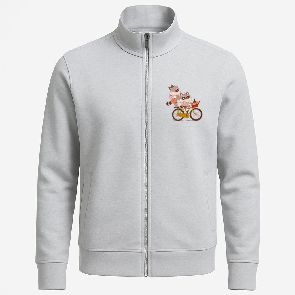 Raccoon Friends On Bike Jacket