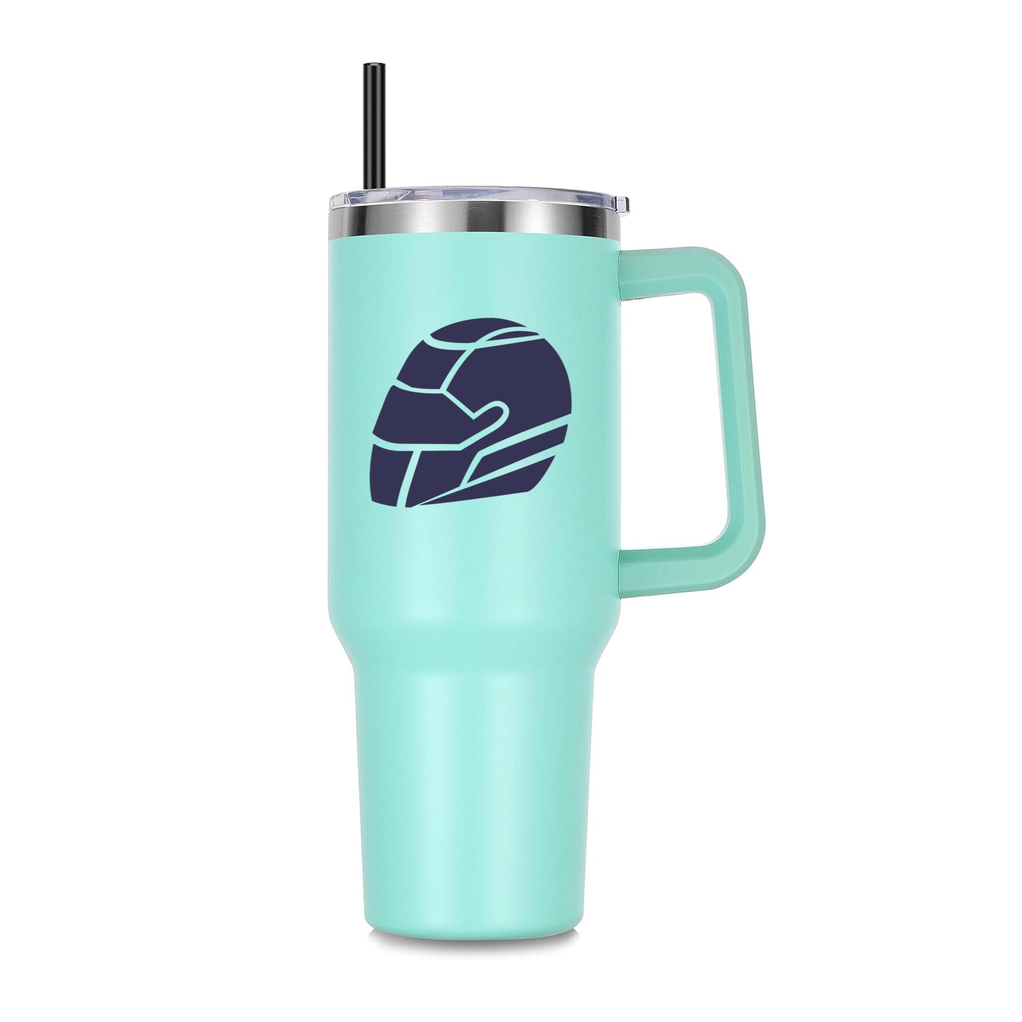 Race Car Helmeths 40oz Stainless Steel Tumbler - Image 3
