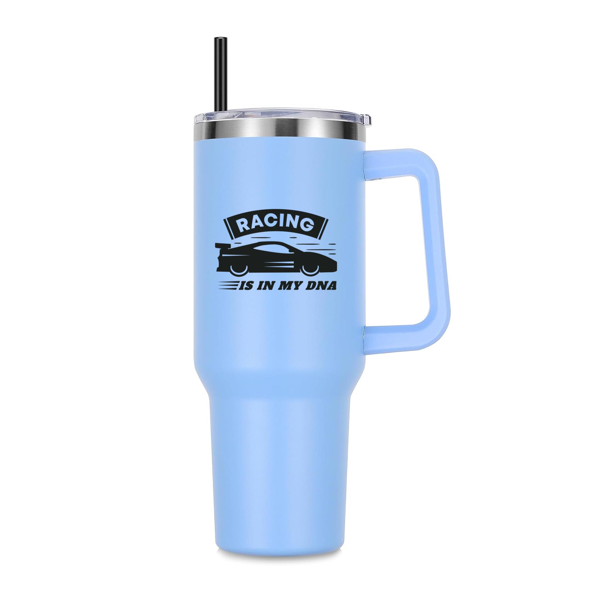 Racing Is In My Dna Car Design 40oz Stainless Steel Tumbler