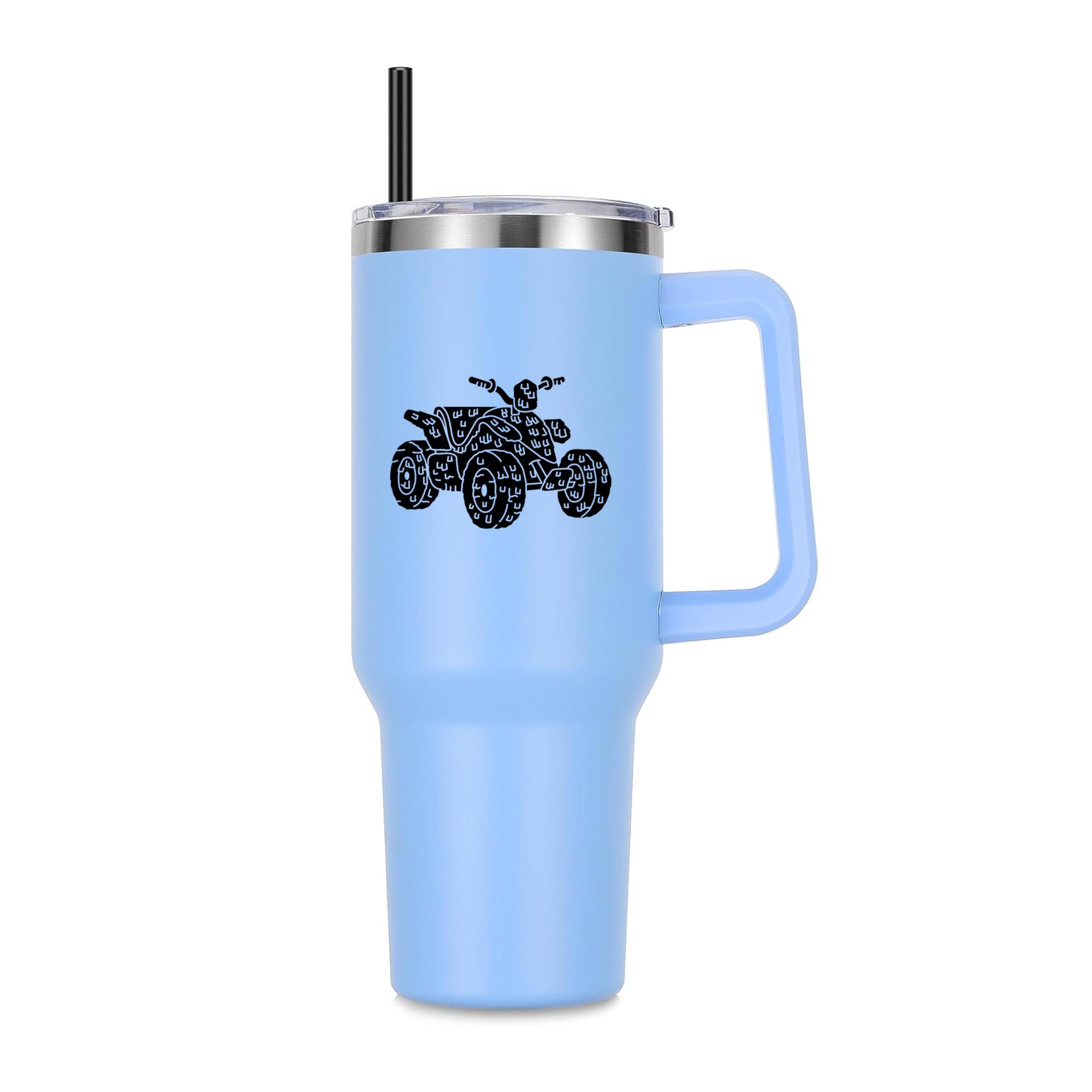 Rugged Atv Design 40oz Stainless Steel Tumbler