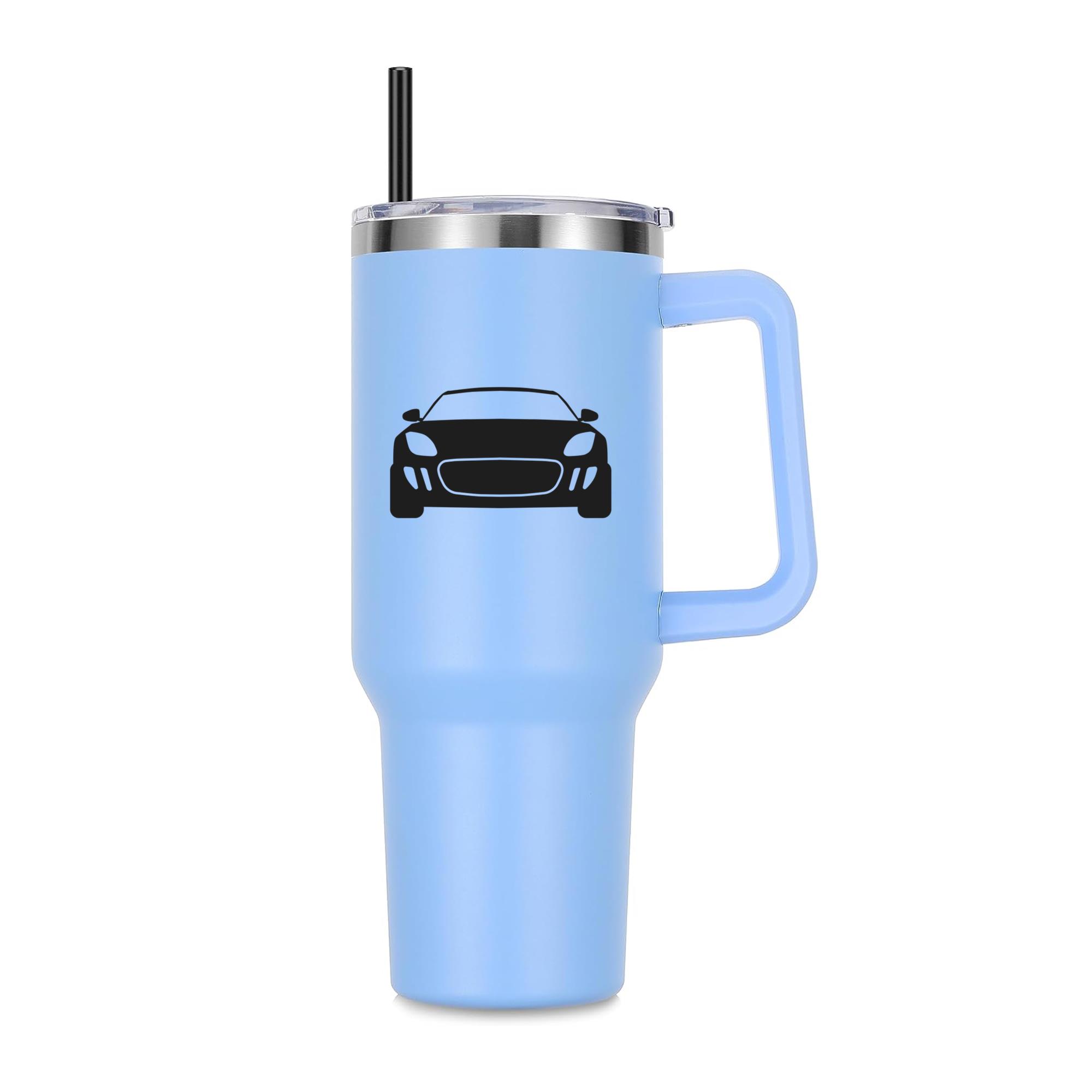 Sport Car Front View Silhouette 40oz Stainless Steel Tumbler