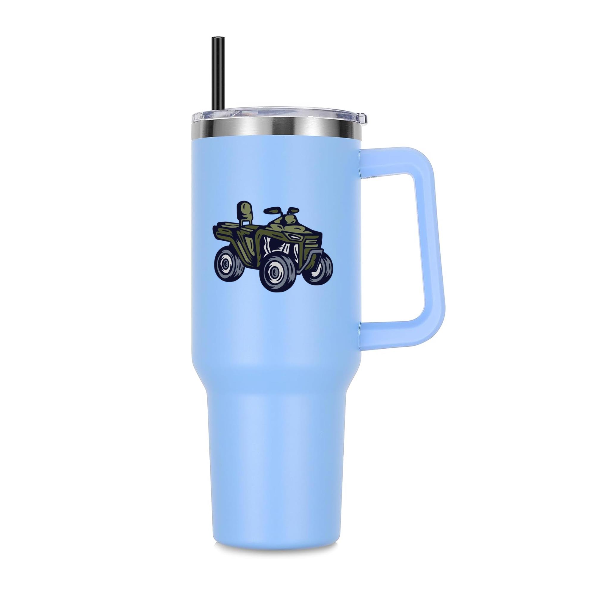 Stylish Off Road Atv Illustration 40oz Stainless Steel Tumbler