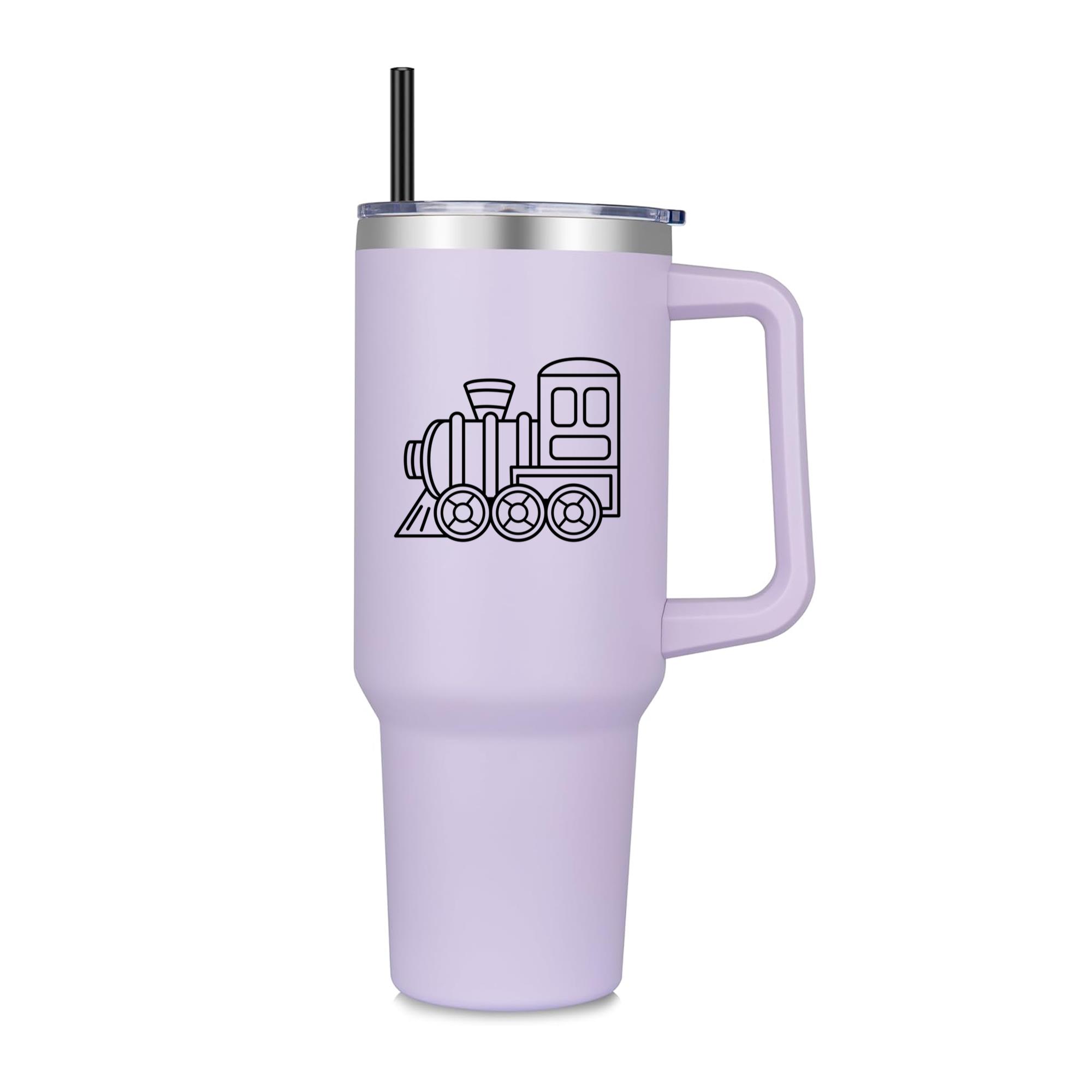 Train Engine Toy Stroke 40oz Stainless Steel Tumbler - Image 3