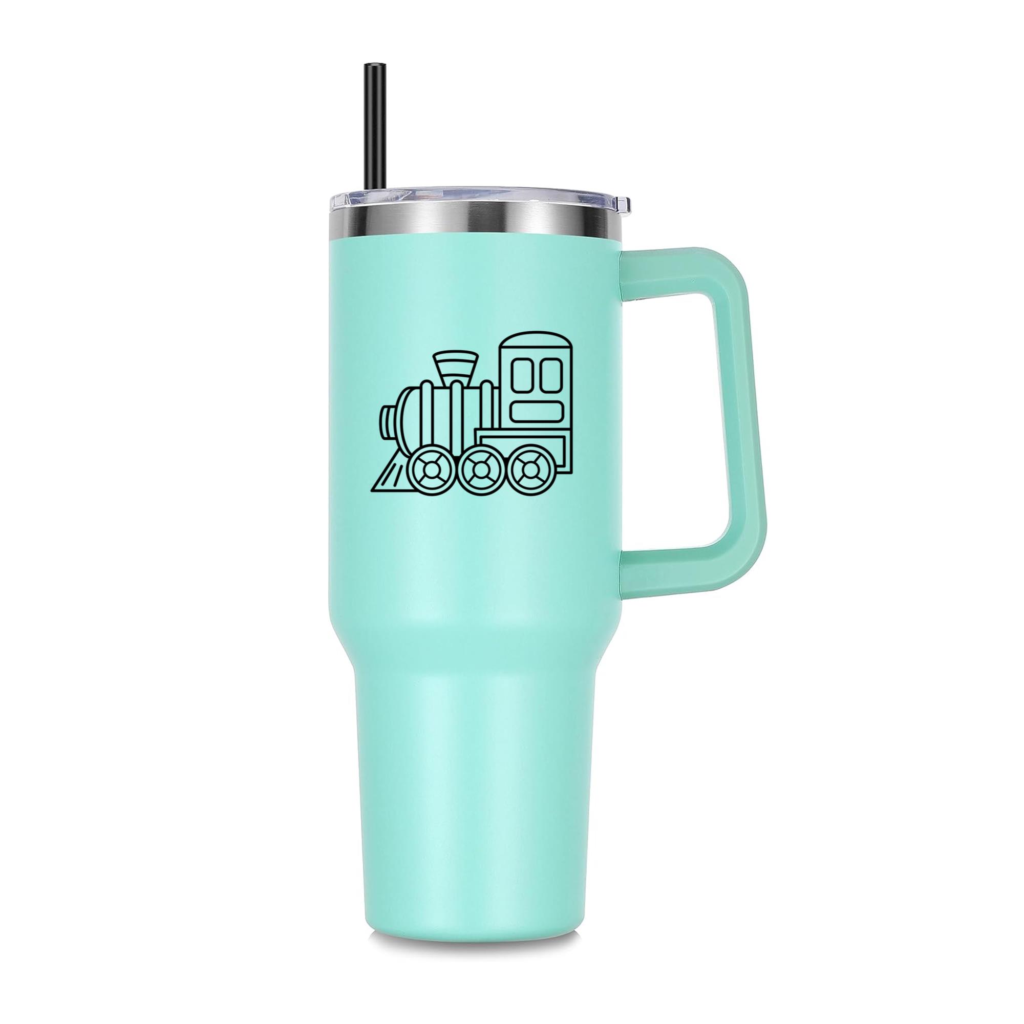 Train Engine Toy Stroke 40oz Stainless Steel Tumbler - Image 4