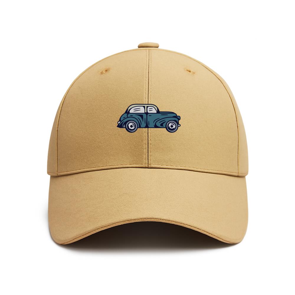 Vintage Car Illustration With Unique Detailing Baseball Cap