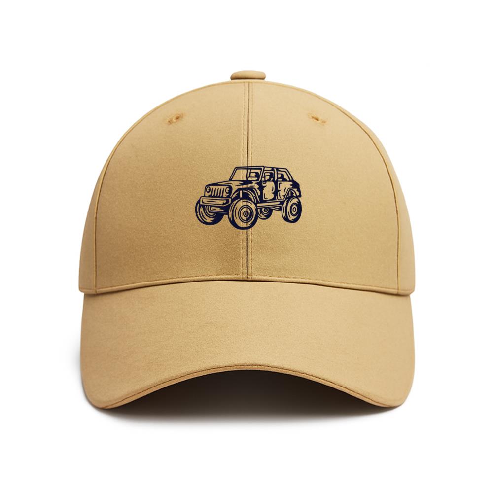 Vintage Off Road Vehicle Illustration Baseball Cap