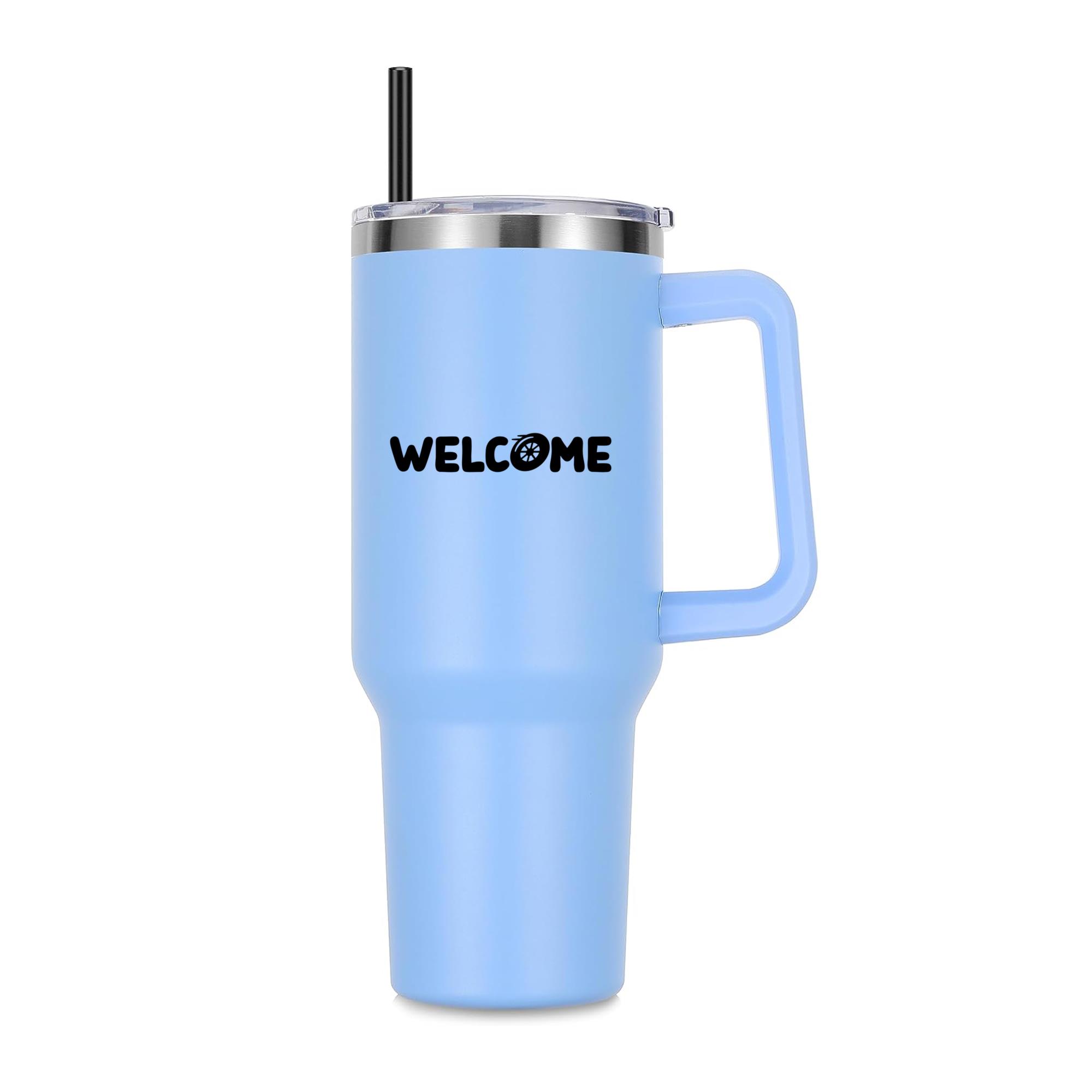 Welcome Wheel Design 40oz Stainless Steel Tumbler - Image 2
