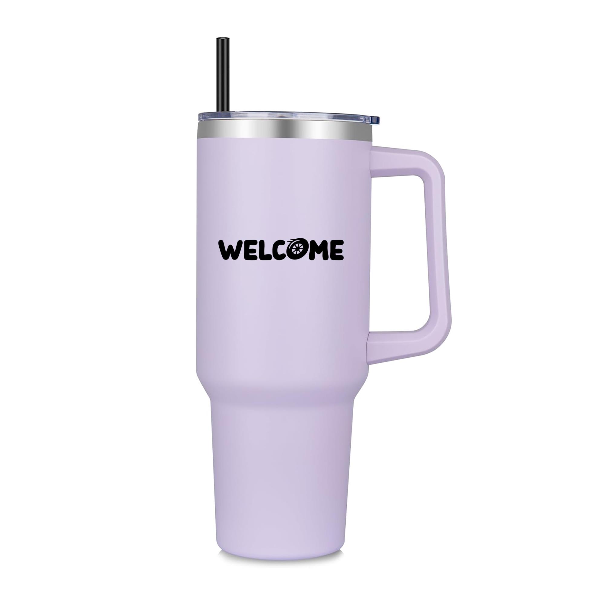 Welcome Wheel Design 40oz Stainless Steel Tumbler - Image 3