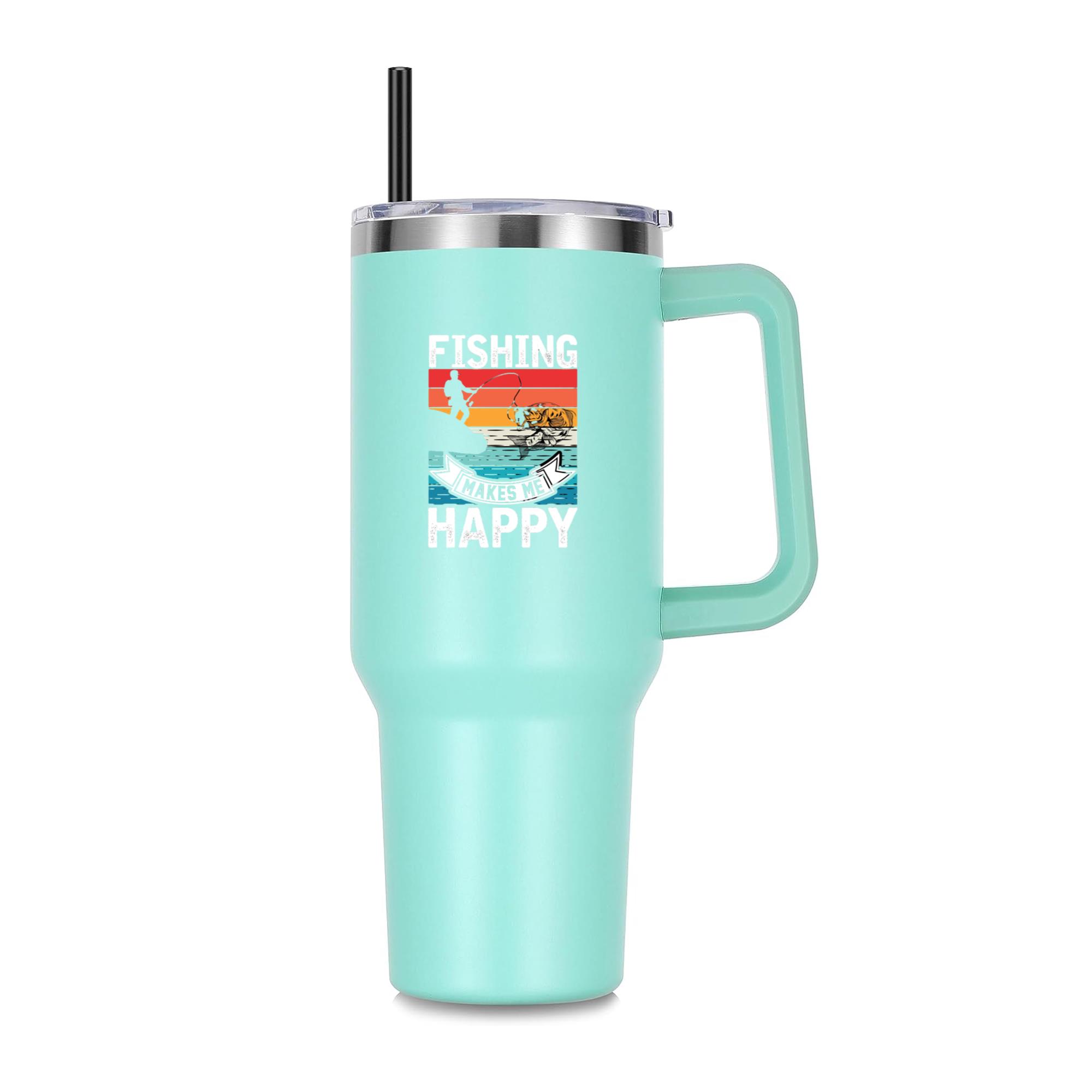 Woman Motorbike Curious Classic 40oz Stainless Steel Tumbler - Image 4