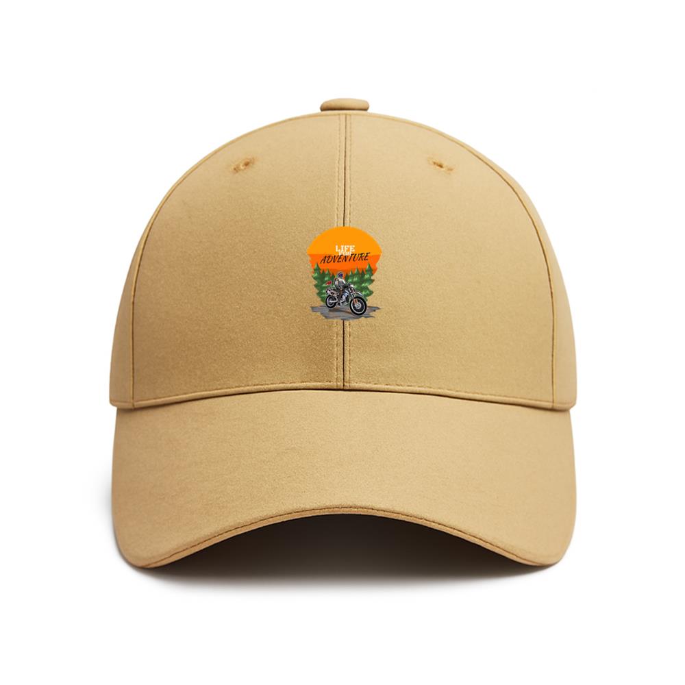 Woman Motorbike Joyful Classic Baseball Cap